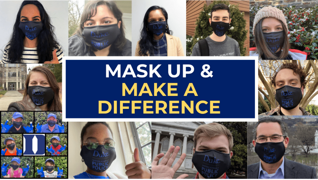 Mask UP and Make a Difference, people's faces with masks